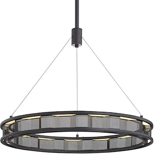 Fuze - 28W 1 LED Pendant-17.5 Inches Tall and 29 Inches Wide