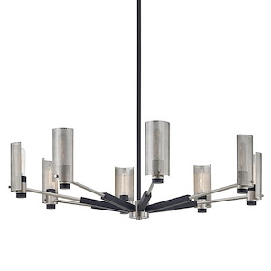 Pilsen-8 Light Chandelier-40 Inches Wide by 15.25 Inches High