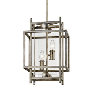 Crosby-2 Light Small Pendant-10.5 Inches Wide by 17 Inches High