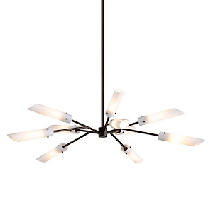High Line-10 Light Chandelier in Modern Style-45.75 Inches Wide by 12.75 Inches High