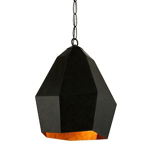Indigo-1 Light Pendant in Modern Style-18.75 Inches Wide by 24 Inches High