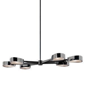 Allisio - 6 Light Linear Pendant-3 Inches Tall and 21.5 Inches Wide