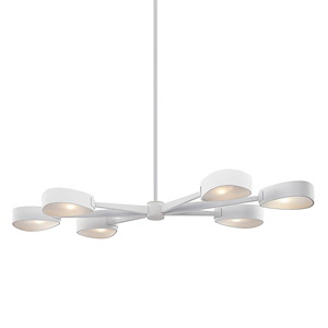 Allisio-6 Light Island in Modern Style-49 Inches Wide by 3 Inches High