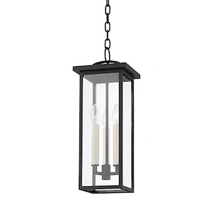 Eden - 3 Light Outdoor Pendant In Mission Style-19.5 Inches Tall and 7.5 Inches Wide - 1099543