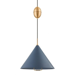 Fontana - 1 Light Pendant-17 Inches Tall and 18 Inches Wide
