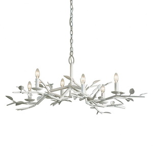 Aubrey-6 Light Chandelier in Rustic Style-42 Inches Wide by 16.75 Inches High - 964932
