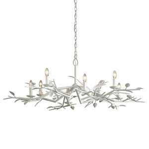 Aubrey-8 Light Chandelier in Rustic Style-49.75 Inches Wide by 17.5 Inches High - 964931