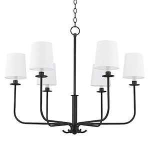 Bodhi - 6 Light Chandelier In Modern Style-24.75 Inches Tall and 36 Inches Wide