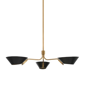 Sacramento - 3 Light Chandelier-8.25 Inches Tall and 43.5 Inches Wide
