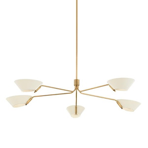 Sacramento - 5 Light Chandelier-9.5 Inches Tall and 63.5 Inches Wide