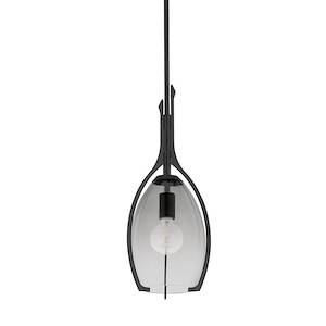 Pacifica - 1 Light Small Pendant-24.25 Inches Tall and 9 Inches Wide