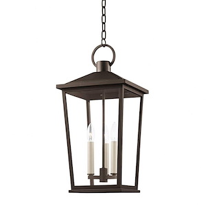 Soren - 3 Light Outdoor Pendant In Transitional Style-23.5 Inches Tall and 11 Inches Wide