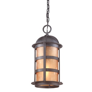 Aspen-1 Light Outdoor Large Hanging Lantern-8.5 Inches Wide by 17.5 Inches High - 1216885