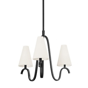Melor - 3 Light Chandelier-22.5 Inches Tall and 26.75 Inches Wide