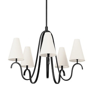 Melor - 5 Light Chandelier-31 Inches Tall and 40.5 Inches Wide - 1279779