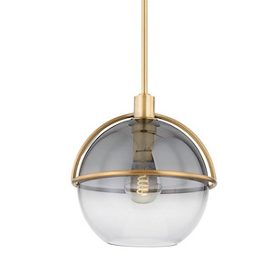 Ivins - 1 Light Outdoor Pendant-12.25 Inches Tall and 12 Inches Wide