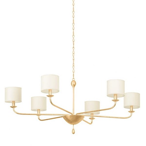 Osmond - 6 Light Chandelier-23.5 Inches Tall and 37 Inches Wide - 1279822