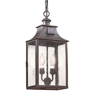 Newton-2 Light Outdoor Hanging Lantern-8.75 Inches Wide by 18.75 Inches High - 1290531