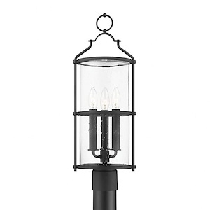 Burbank - 3 Light Outdoor Post Mount In Transitional Style-19.75 Inches Tall and 8.25 Inches Wide
