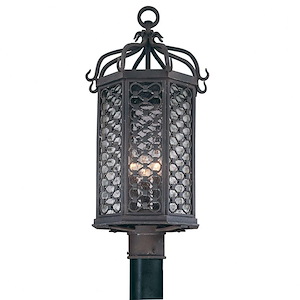 Los Olivos-3 Light Outdoor Post Lantern-11.63 Inches Wide by 23 Inches High - 266674