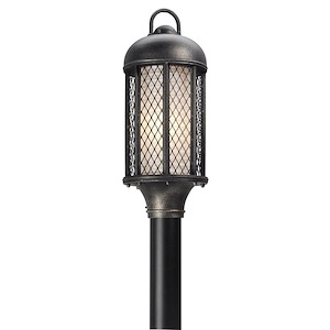 Signal Hill-1 Light Outdoor Medium Post Lantern-8.25 Inches Wide by 20.25 Inches High