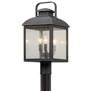 Chamberlain - 3 Light Outdoor Post Mount-20 Inches Tall and 10 Inches Wide