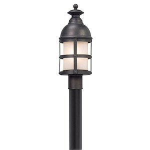 Webster-1 Light Outdoor Medium Post Lantern-7.75 Inches Wide by 20 Inches High
