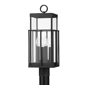 Longport - 4 Light Outdoor Post Mount In Industrial Style-21.25 Inches Tall and 8 Inches Wide