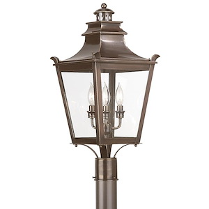 Dorchester - 3 Light Outdoor Post Mount-25 Inches Tall and 11.25 Inches Wide - 1336617