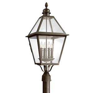 Townsend-4 Light Outdoor Post Lantern-13.5 Inches Wide by 31.5 Inches High - 1290534