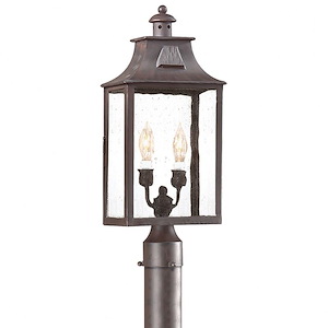 Newton-2 Light Outdoor Post Lantern-8.75 Inches Wide by 20.75 Inches High - 1290532