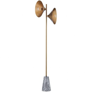 Bash - 2 Light Floor Lamp In Modern Style-64 Inches Tall and 16.75 Inches Wide