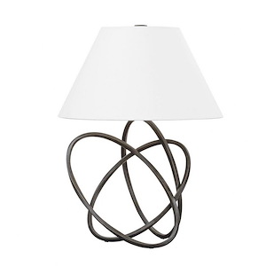 Miles - 1 Light Table Lamp-25 Inches Tall and 19 Inches Wide