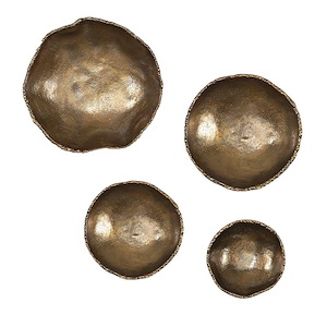 Lucky Coins - 11 Inch Wall Bowl (Set of 4)