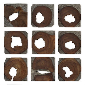 Jungle - Wall Art (Set of 9)-1.6 Inches Tall and 15.75 Inches Wide