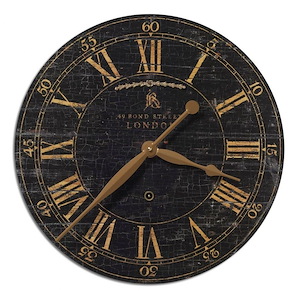 Bond Street - 18 inch Wall Clock - 18 inches wide by 2 inches deep
