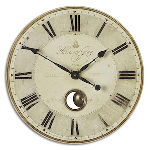 Harrison - 23 inch Wall Clock - 23 inches wide by 2 inches deep - 347518