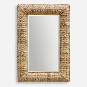 Twisted Seagrass - Rectangular Mirror-24 Inches Tall and 36 Inches Wide
