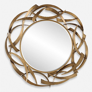 Cutting Edge - Round Mirror-55 Inches Tall and 55 Inches Wide