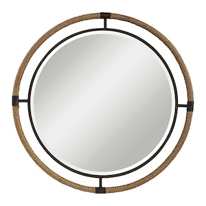 Melville - 36.25 inch Coastal Round Mirror