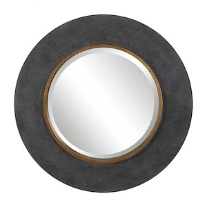 Saul - 30 inch Round Mirror - 30 inches wide by 1.89 inches deep