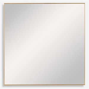 Alexo - 28 Inch Modern Square Mirror Gold