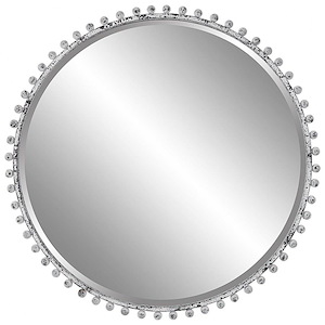 Taza - Round Mirror-32 Inches Tall and 32 Inches Wide