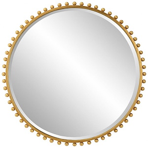 Taza  - Round Mirror-32 Inches Tall and 32 Inches Wide - 1219436