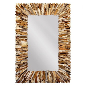 Teak Branch - Rectangular Mirror-51 Inches Tall and 35 Inches Wide - 1146139