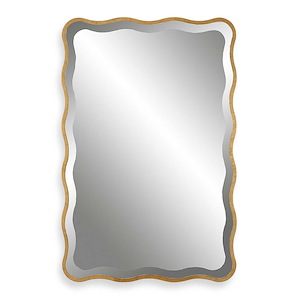 Aneta - Scalloped Mirror-36 Inches Tall and 24 Inches Wide