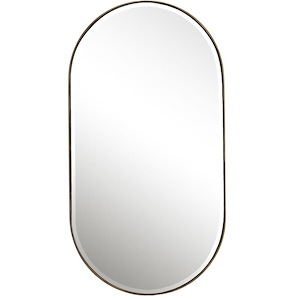 Lago - Oval Mirror-40 Inches Tall and 21.25 Inches Wide