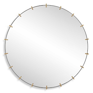 Pali - Industrial Round Mirror-43.11 Inches Tall and 43.11 Inches Wide - 1339748