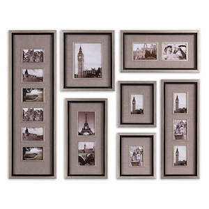 Massena  - 58 inch Photo Frame Collage (Set of 7) - 43.5 inches wide by 1.5 inches deep