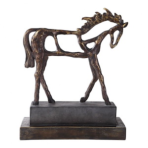 Titan Horse - 16.5 inch Sculpture - 13.5 inches wide by 5.38 inches deep